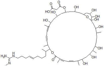 CAS#: 81545-42-8， 2,3-Didehydro-35-De[11-[[Imino(Methylamino)Methyl]Amino]-1,3-Dimethyl-7-Undecenyl]-28-Demethyl-3-Deoxy-35-[9-[[Imino(Methylamino)Methyl]Amino]-1-Methyl-5-Nonenyl]-30-Methylscopafungin