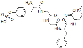 CAS#: 81788-49-0， Tyr-O-sulfate-met-enkephalin