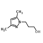 结构式 CAS# 81930-33-8, 3-(3,5-二甲基-1H-吡唑-1-基)-1-丙醇