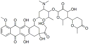 CAS#: 81975-91-9， 10-[4-Dimethylamino-5-[4-Hydroxy-6-Methyl-5-(6-Methyl-5-Oxo-Oxan-2-Yl) Oxy-Oxan-2-Yl]Oxy-6-Methyl-Oxan-2-Yl]Oxy-6,8,11-Trihydroxy-8-(2-Hydroxyacetyl)-1-Methoxy-9,10-Dihydro-7H-Tetracene-5,12-Dione