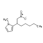 CAS#: 820232-97-1， 1-Methyl-2-(1-nitro-2-heptanyl)-1H-pyrrole
