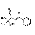 CAS#: 820245-95-2， (5Z)-3,3-Dimethyl-5-(1-phenylethylidene)-4,5-dihydro-3H-pyrazole-4-carbonitrile