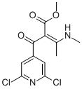 structure of CAS# 82140-55-4, Methyl 2-[(2,6-Dichloro-4-Pyridyl)Carbonyl]-3-(Methylamino)But-2-Enoate;METHYL 2-[(2,6-DICHLORO-4-PYRIDYL)CARBONYL]-3-(METHYLAMINO)BUT-2-ENOATE