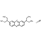 CAS#: 82142-14-1， 3,7-Bis(diethylamino)phenoxazin-5-ium thiocyanate