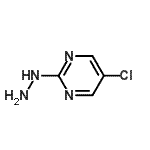 structure of CAS# 823-90-5, 5-Chloro-2-hydrazinopyrimidine;(5-Chloro-pyrimidin-2-yl)-hydrazine;5-chloro-2-hydrazinopyrimidine;5-chloropyrimidine-2-ylhydrazine