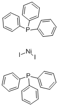 结构式 CAS# 82308-17-6, 二(三苯基膦)镍(II) 碘化物