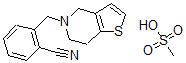 CAS#: 82350-97-8， 2-((4,5,6,7-Tetrahydrothieno(3,2-c)pyridin-5-yl)methyl)benzonitrile methanesulfonate
