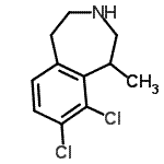 CAS#: 824430-76-4， 8,9-Dichloro-1-methyl-2,3,4,5-tetrahydro-1H-3-benzazepine
