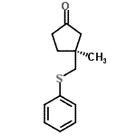 CAS#: 824940-64-9， (3S)-3-Methyl-3-[(phenylsulfanyl)methyl]cyclopentanone