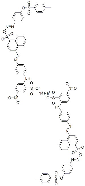 CAS#: 82508-83-6， 1-[[4-[[(4-Methylphenyl)Sulfonyl]Oxy]Phenyl]Azo]-4-[[4-[(4-Nitro-2-Sulfophenyl)Amino]Phenyl]Azo]-Naphthalenesulfonicacid Disodium Salt