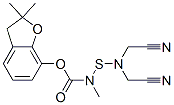 CAS#: 82560-26-7， (2,2-Dimethyl-3H-Benzofuran-7-Yl) N-(Bis(Cyanomethyl)Amino)Sulfanyl-N-Methyl-Carbamate