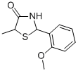 CAS#: 82697-74-3， 2-(2-Methoxyphenyl)-5-Methyl-4-Thiazolidinone