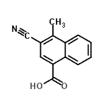 CAS#: 827344-68-3， 3-Cyano-4-methyl-1-naphthoic acid