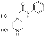 structure of CAS# 827614-60-8, N-Phenyl-1-Piperazineacetamide Dihydrochloride;PIPERAZINE ACETIC ACID ANILIDE DIHYDROCHLORIDE