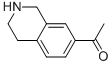 structure of CAS# 82771-59-3, 1-(1,2,3,4-Tetrahydroisoquinolin-7-Yl)Ethanone;1-(1,2,3,4-Tetrahydro-Isoquinolin-7-Yl)-Ethanone.Hcl;1-(1,2,3,4-TETRAHYDROISOQUINOLIN-7-YL)ETHANONE