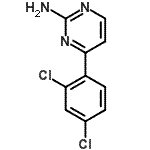 结构式 CAS# 828273-03-6, 4-(2,4-二氯苯基)-2-嘧啶胺