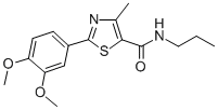 CAS#: 82875-40-9， 2-(3,4-Dimethoxyphenyl)-4-Methyl-N-Propyl-5-Thiazolecarboxamide