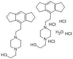 CAS 登录号：82875-66-9， 4-(2-(1,2,3,5,6,7-六氢-S-引达省-4-基)乙基)-1-哌嗪乙醇盐酸盐水合物