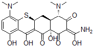 CAS#: 82925-85-7， (5aS,6aS,7S,9Z,10aR)-9-(Amino-Hydroxymethylidene)-4,7-Bis(Dimethylamino)-1,10a,12-Trihydroxy-5a,6,6a,7-Tetrahydrobenzo[b]Thioxanthene-8,10,11-Trione