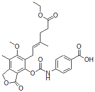 CAS#: 82970-82-9， Ethyl O-(N-(4-Carboxyphenyl)Carbamoyl)Mycophenolate