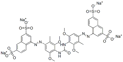 CAS#: 82996-64-3， Tetrasodium 4,4'-[Carbonylbis[Imino(5-Dimethoxy-2-Methyl-4,1-Phenylene)Azo]]Bisnaphthalene-2,7-Disulphonate