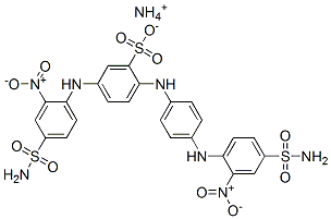 CAS#: 83027-40-1， Ammonium 5-[[2-Nitro-4-Sulphamoylphenyl]Amino]-2-[[4-[[2-Nitro-4-Sulphamoylphenyl]Amino]Phenyl]Amino]Benzenesulphonate