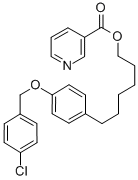 CAS#: 83123-66-4， 3-Pyridinecarboxylic Acid, 6-(4-((4-Chlorophenyl)Methoxy)Phenyl)Hexyl Ester