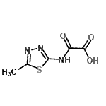 structure of CAS# 83244-81-9, [(5-Methyl-1,3,4-thiadiazol-2-yl)amino](oxo)acetic acid;[(5-Methyl-1,3,4-thiadiazol-2-yl)amino]-(oxo)acetic acid;[(5-methyl-1,3,4-thiadiazol-2-yl)amino](oxo)aceticacid;acetic acid, [(5-methyl-1,3,4-thiadiazol-2-yl)amino]oxo-