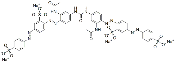 CAS#: 83249-55-2， 2,2'-[(Carbonyldiimino)Bis[[2-(Acetylamino)-4,1-Phenylene]Azo]]Bis[5-[(4-Sulfophenyl)Azo]-Benzenesulfonic Acid Tetrasodium Salt