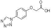 结构式 CAS# 832740-47-3, [4-(1H-四唑-1-基)苯氧基]乙酸