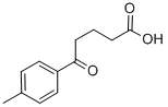 structure of CAS# 833-85-2, 4-p-Toluoylbutyric Acid;5-(4-Methylphenyl)-5-Oxo-Pentanoic Acid;5-Keto-5-(4-Methylphenyl)Valeric Acid;5-Oxo-5-P-Tolyl-Pentanoic Acid