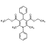 CAS#: 83300-97-4， Diethyl 2,6-dimethyl-1,4-diphenyl-1,4-dihydro-3,5-pyridinedicarboxylate