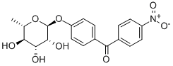 CAS#: 83355-72-0， (4-((6-Deoxy-alpha-L-Mannopyranosyl)Oxy)Phenyl)(4-Nitrophenyl)Methanone