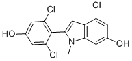CAS#: 83364-02-7， 4-Chloro-2-(3,5-Dichloro-4-Hydroxyphenyl)-1-Methylindol-6-Ol