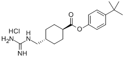CAS#: 83373-31-3， trans-4-Guanidinomethylcyclohexanecarboxylic acid p-tert-butylphenyl ester hydrochloride