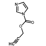 structure of CAS# 83395-38-4, 2-Propyn-1-yl 1H-imidazole-1-carboxylate;prop-2-yn-1-yl 1H-imidazole-1-carboxylate