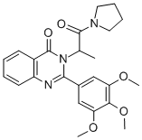 CAS#: 83409-10-3, 1-(1-Oxo-2-(4-Oxo-2-(3,4,5-Trimethoxyphenyl)-3(4H)-Quinazolinyl)Propyl)Pyrrolidine
