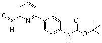 结构式 CAS# 834884-86-5, [4-(6-甲酰基吡啶-2-基)苯基]氨基甲酸叔丁酯