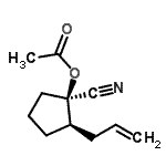 CAS#: 834885-54-0， (1R,2R)-2-Allyl-1-cyanocyclopentyl acetate