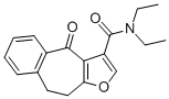 CAS#: 83494-75-1， 9,10-Dihydro-N,N-Diethyl-4-Oxo-4H-Benzo(4,5)Cyclohepta[1,2-b]Furan-3-Carboxamide