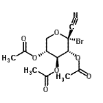 CAS#: 83497-43-2， [(3R,4S,5R,6R)-4,5-diacetoxy-6-bromo-6-cyano-tetrahydropyran-3-yl] acetate