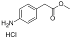 结构式 CAS# 83528-16-9, (4-氨基-苯基)-乙酸甲酯盐酸盐