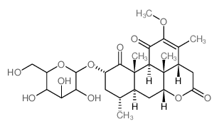 CAS#: 83543-82-2， 2a-(b-D-Glucopyranosyloxy)-12-Methoxypicras-12-Ene-1,11,16-Trione