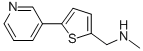 structure of CAS# 837376-49-5, N-Methyl-(5-Pyrid-3-Ylthien-2-Yl)Methylamine;2-[(Methylamino)Methyl]-5-Pyridin-3-Ylthiophene 97%;N-Methyl-[5-(Pyridin-3-Yl)Thiophen-2-Yl]Methylamine;N-Methyl-(5-Pyrid-3-Ylthien-2-Yl)Methylamine