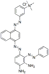 CAS#: 83803-98-9， 3-[[4-[[Diamino(Phenylazo)Phenyl]Azo]-1-Naphthyl]Azo]-N,N,N-Trimethylanilinium Chloride