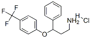 structure of CAS# 83891-03-6, Norfluoxetine Hydrochloride;[3-Phenyl-3-[4-(Trifluoromethyl)Phenoxy]Propyl]Amine;Benzenepropanamine, Gamma-(4-(Trifluoromethyl)Phenoxy)-;Desmethylfluoxetine