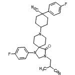 CAS#: 83898-66-2， 4-[3-(2-Cyanopropyl)-1-(4-fluorophenyl)-4-oxo-1,3,8-triazaspiro[4.5]dec-8-yl]-1-(4-fluorophenyl)cyclohexanecarbonitrile