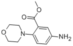 structure of CAS# 83909-35-7, 5-Amino-2-Morpholin-4-Yl-Benzoic Acid Methyl Ester;Methyl 5-Amino-2-Morpholino-Benzoate;5-Amino-2-Morpholinobenzoic Acid Methyl Ester;5-Amino-2-Morpholino-Benzoic Acid Methyl Ester