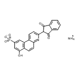 CAS#: 83929-61-7， Ammonium 3-(1,3-dioxo-2,3-dihydro-1H-inden-2-yl)-7-hydroxybenzo[f]quinoline-9-sulfonate
