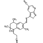 CAS#: 84000-66-8， 3-{[1-(2-Cyanoethyl)-2,2,4,7-tetramethyl-1,2,3,4-tetrahydro-6-quinolinyl]diazenyl}[1,2]thiazolo[3,4-b]pyridine-5-carbonitrile